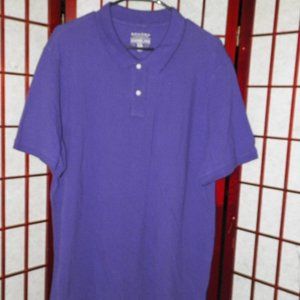 Sonoma Weekend Polo Shirt XL Dark Purple SS 2 Button